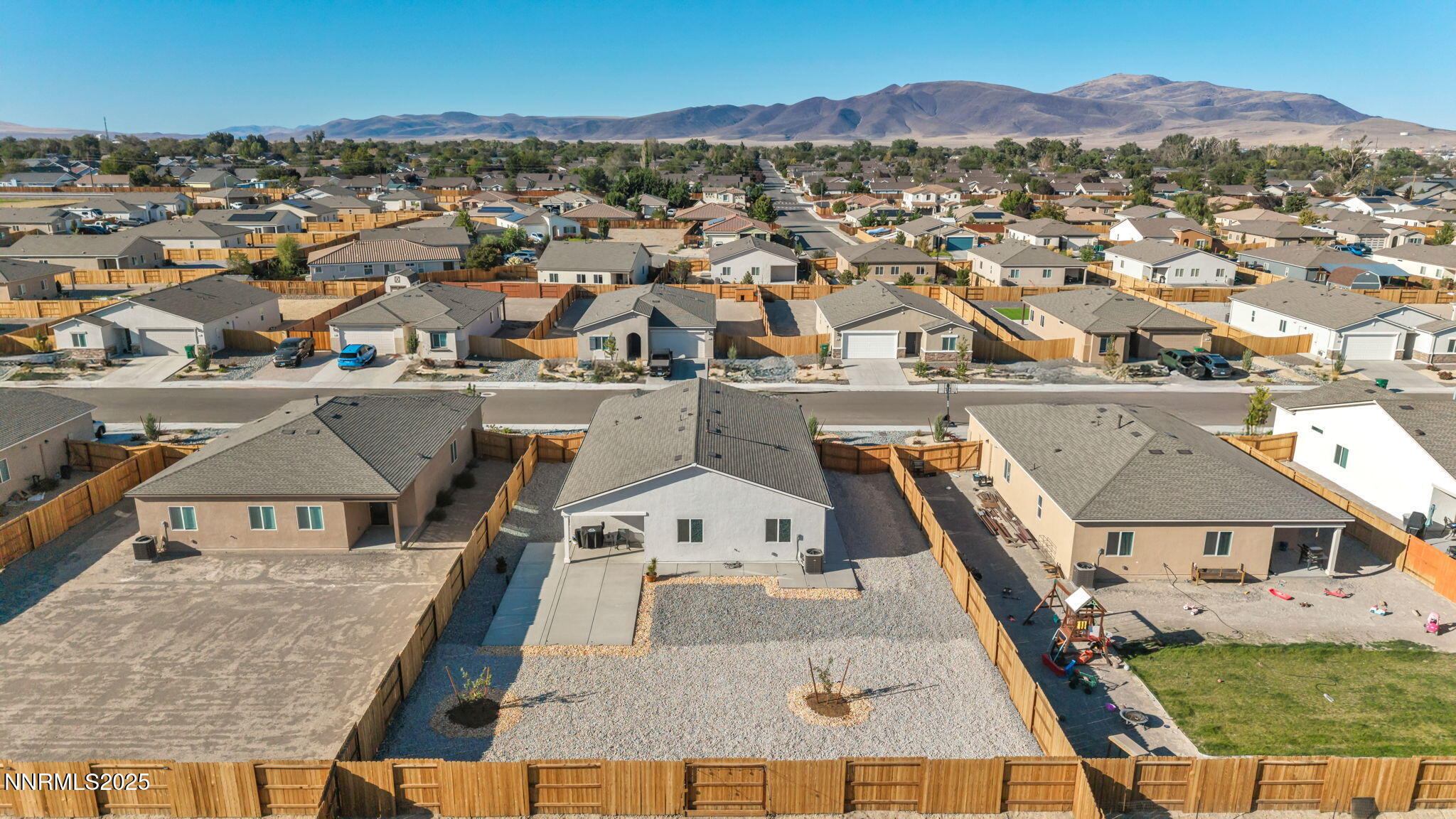 1019 Anthony Court Fernley, NV 89408 - Photo 44 of 55 an aerial view of residential houses with a city