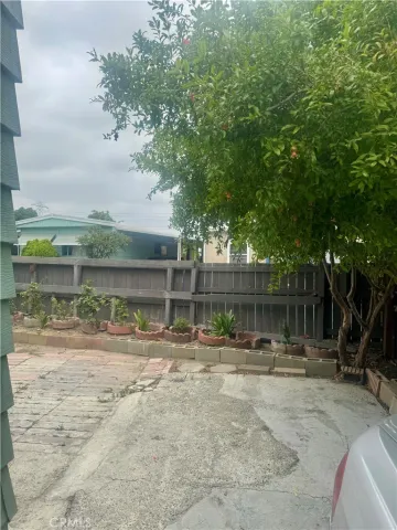 a outdoor view with patio