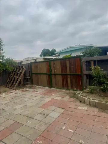 a backyard of a house