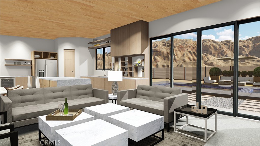 64845 Sun Oro Road Joshua Tree, CA 92252 - Photo 15 of 52 a living room with furniture and a large window