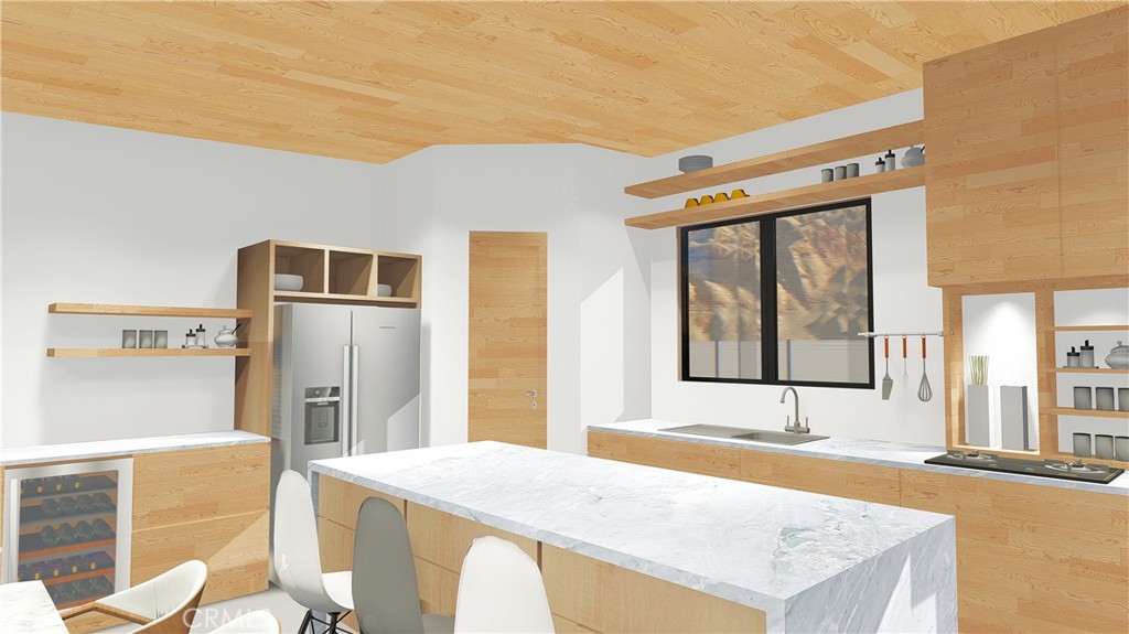 64845 Sun Oro Road Joshua Tree, CA 92252 - Photo 23 of 52 a spacious bathroom with a granite countertop sink and mirror