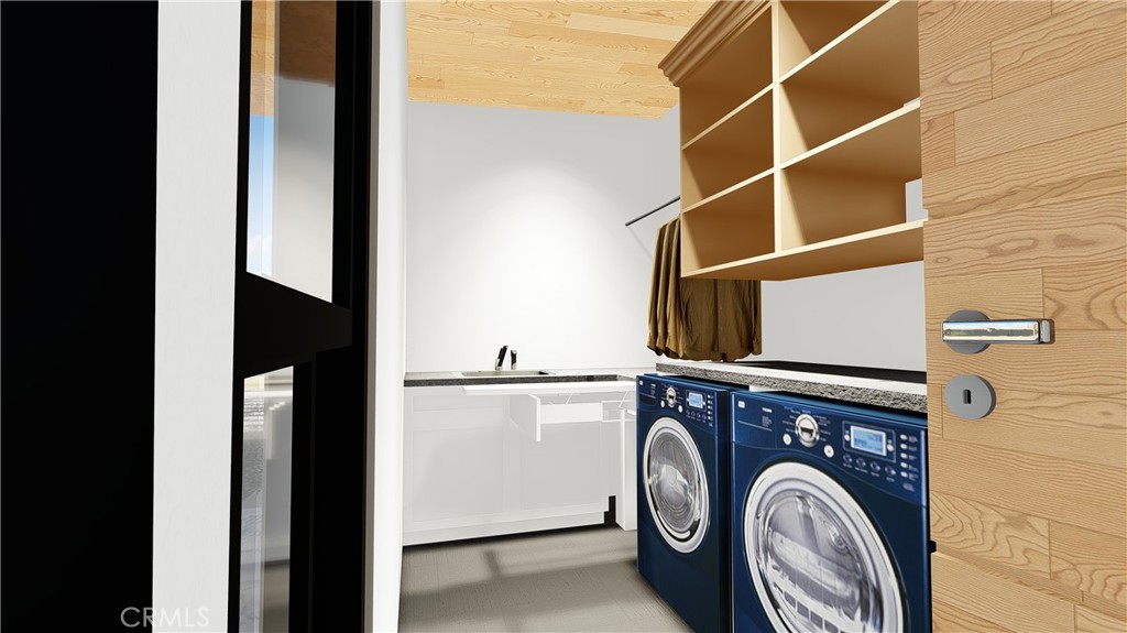 64845 Sun Oro Road Joshua Tree, CA 92252 - Photo 28 of 52 a utility room with dryer and washer