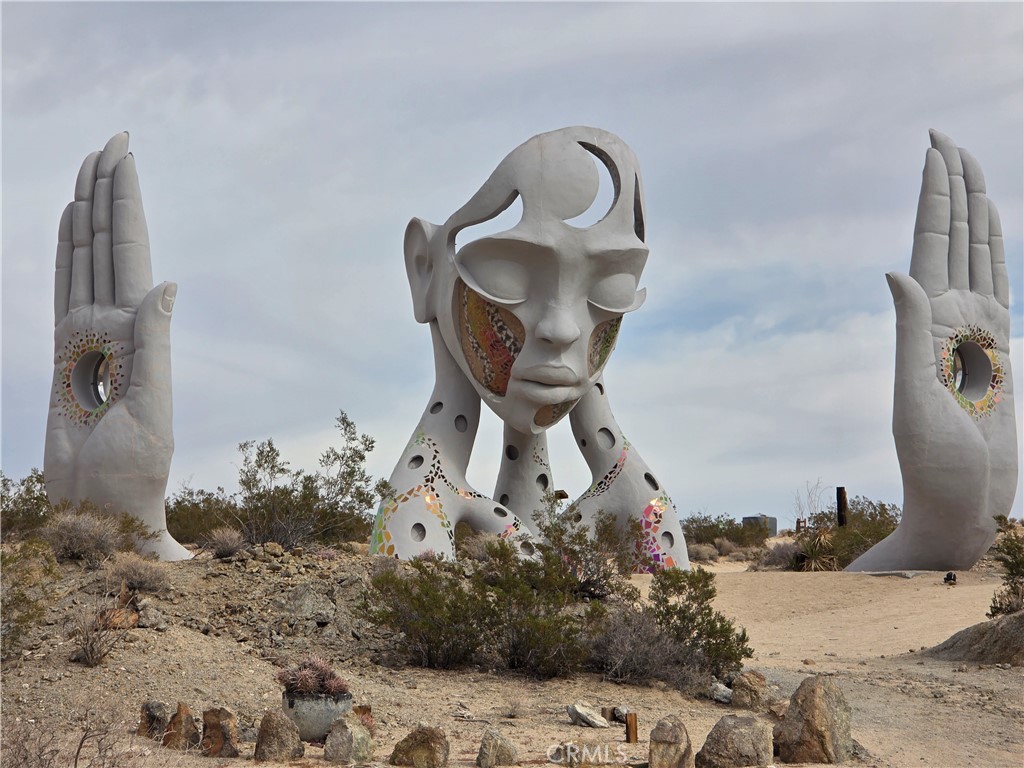 64845 Sun Oro Road Joshua Tree, CA 92252 - Photo 52 of 52 a bed room with a bed and a mirror
