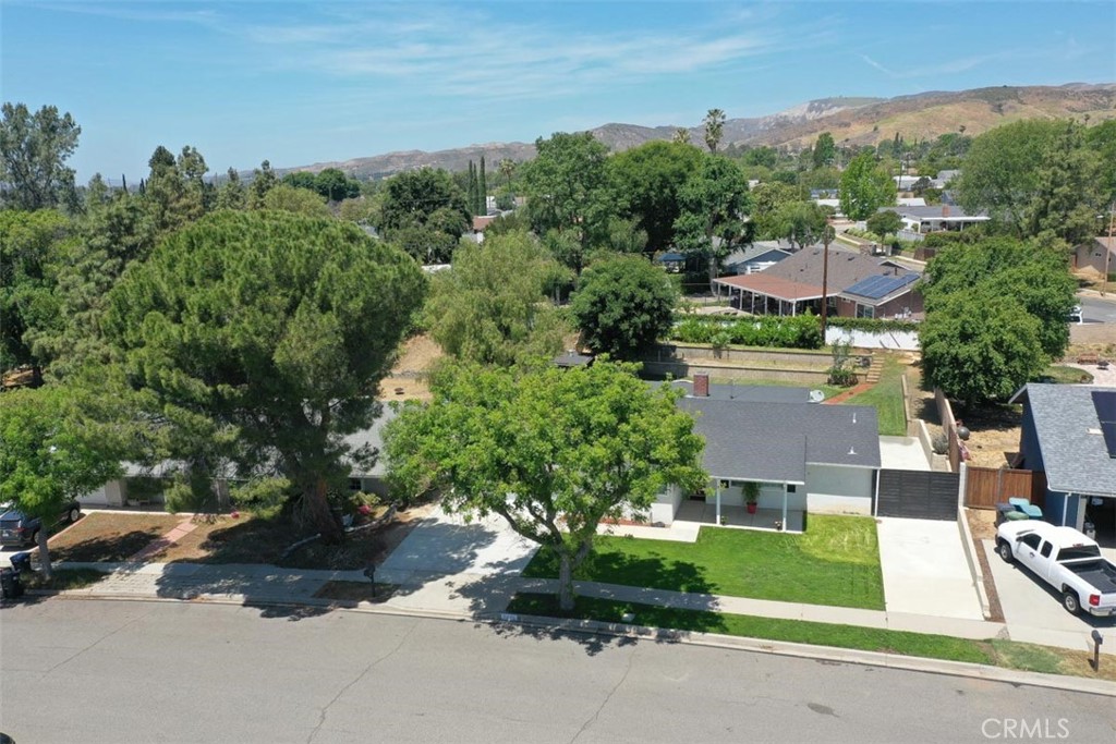 3275 Dalhart Avenue Simi Valley, CA 93063 - Photo 30 of 41 an aerial view of a house with a garden