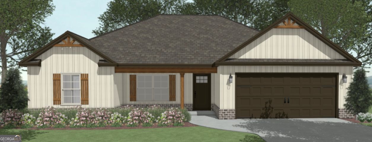 a front view of a house