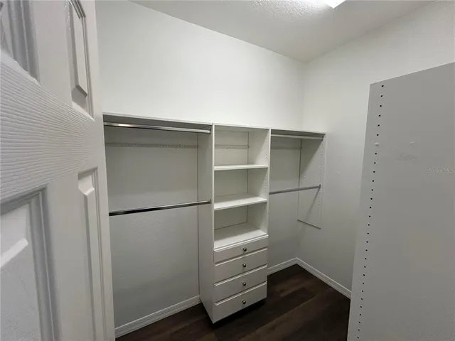 a room with storage