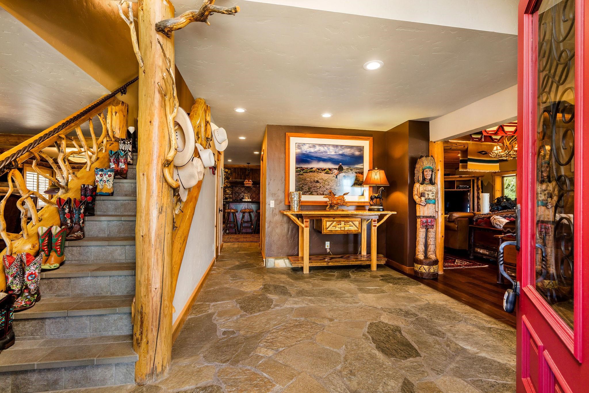 716 Aspen Spring Ranch Road Mammoth Lakes, CA 93546 - Photo 13 of 58 a view of a room with lots of wooden furniture