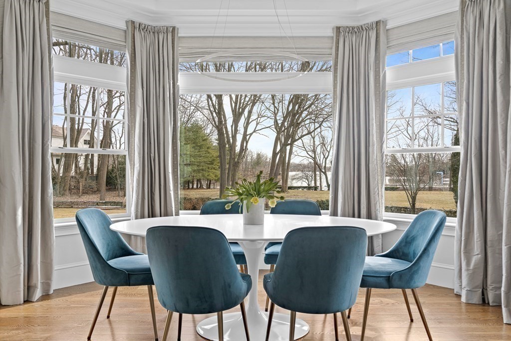 48 Everett Avenue Winchester, MA 01890 - Photo 10 of 42 a view of a city from a dining room with furniture window and outside view