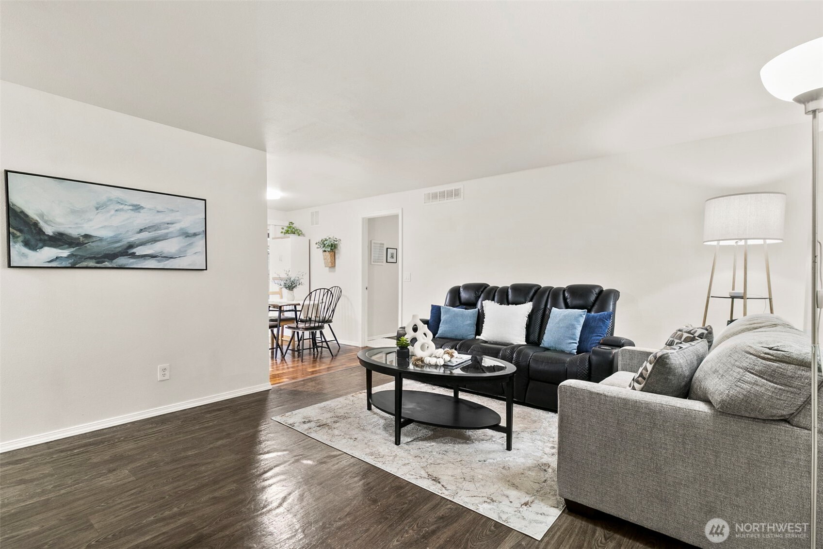 26604 191st Place Southeast Covington, WA 98042 - Photo 8 of 34 a living room with furniture and wooden floor