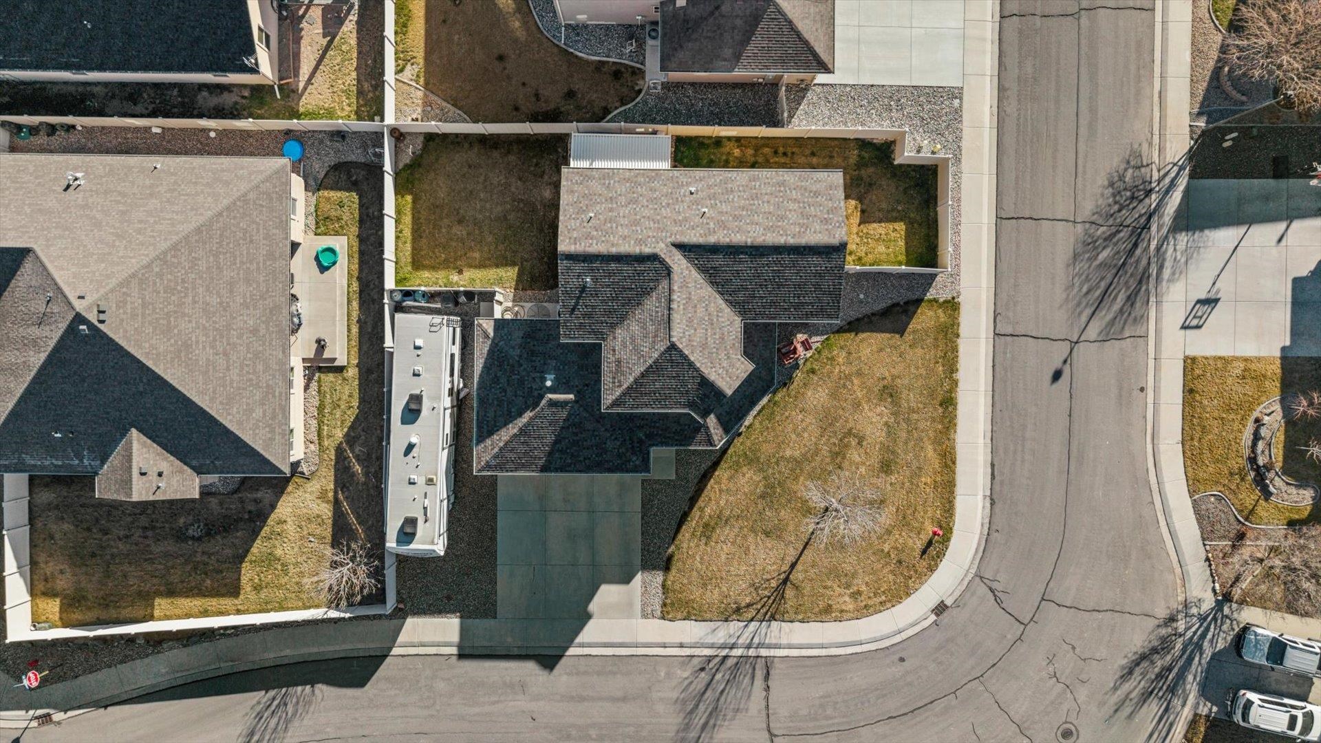 1427 Satterfield Avenue Fruita, CO 81521 - Photo 29 of 29 an aerial view of a house with a swimming pool