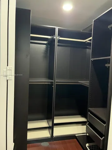 a close view of closet