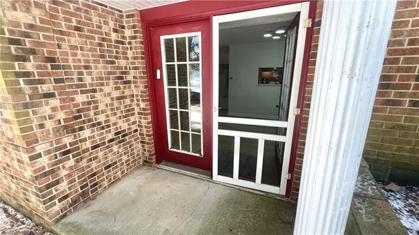 front view of a house with a door