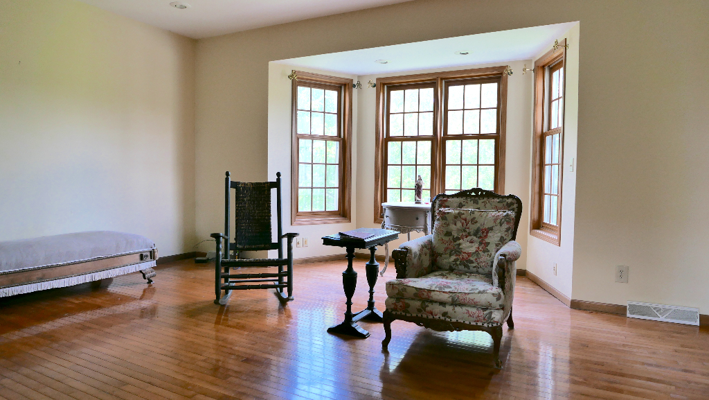 2346 West Longhollow Road Elizabeth, IL 61028 - Photo 38 of 44 a view of workspace with furniture and a window