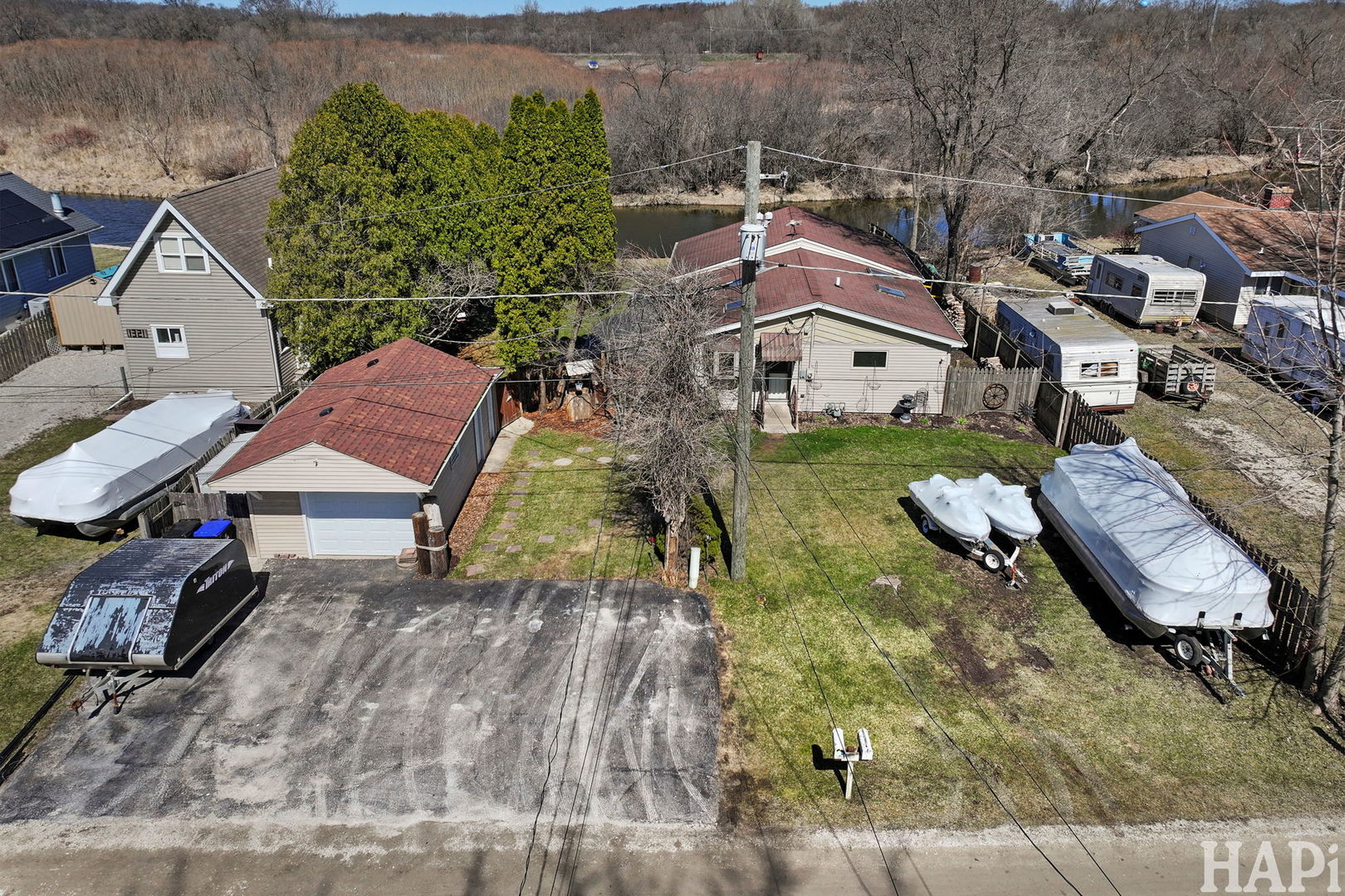 1319 Nippersink Drive Spring Grove, IL 60081 - Photo 21 of 27 an aerial view of a house