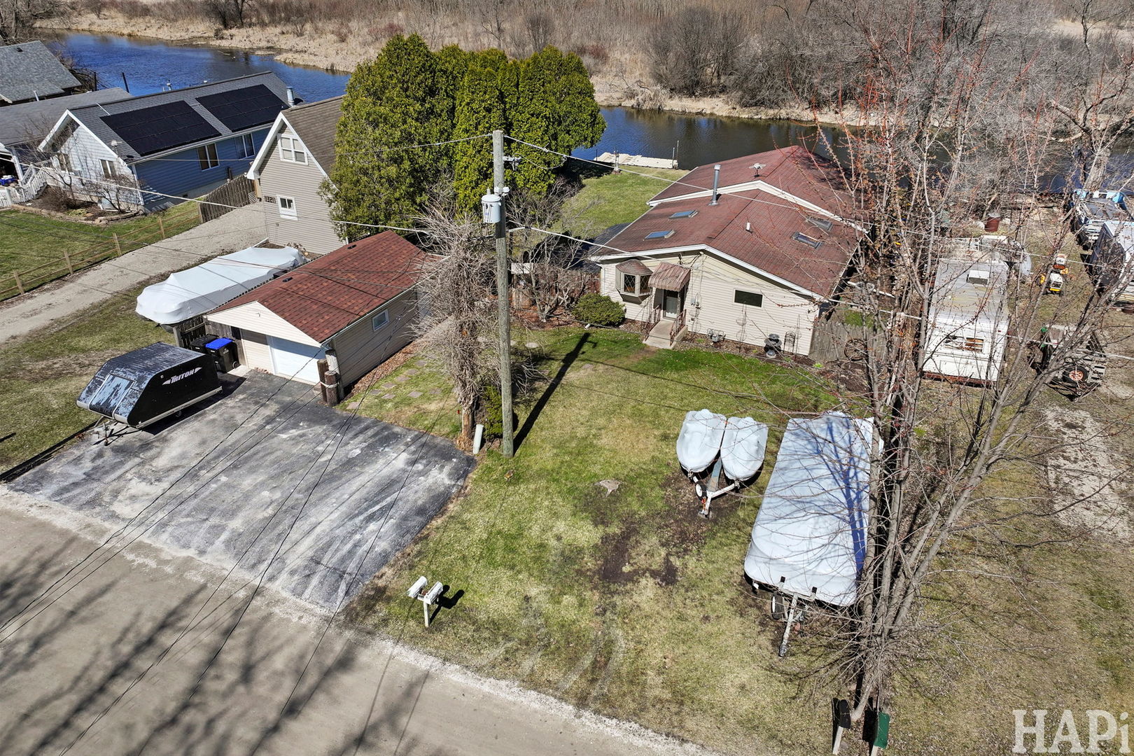 1319 Nippersink Drive Spring Grove, IL 60081 - Photo 23 of 27 an aerial view of residential houses with outdoor space