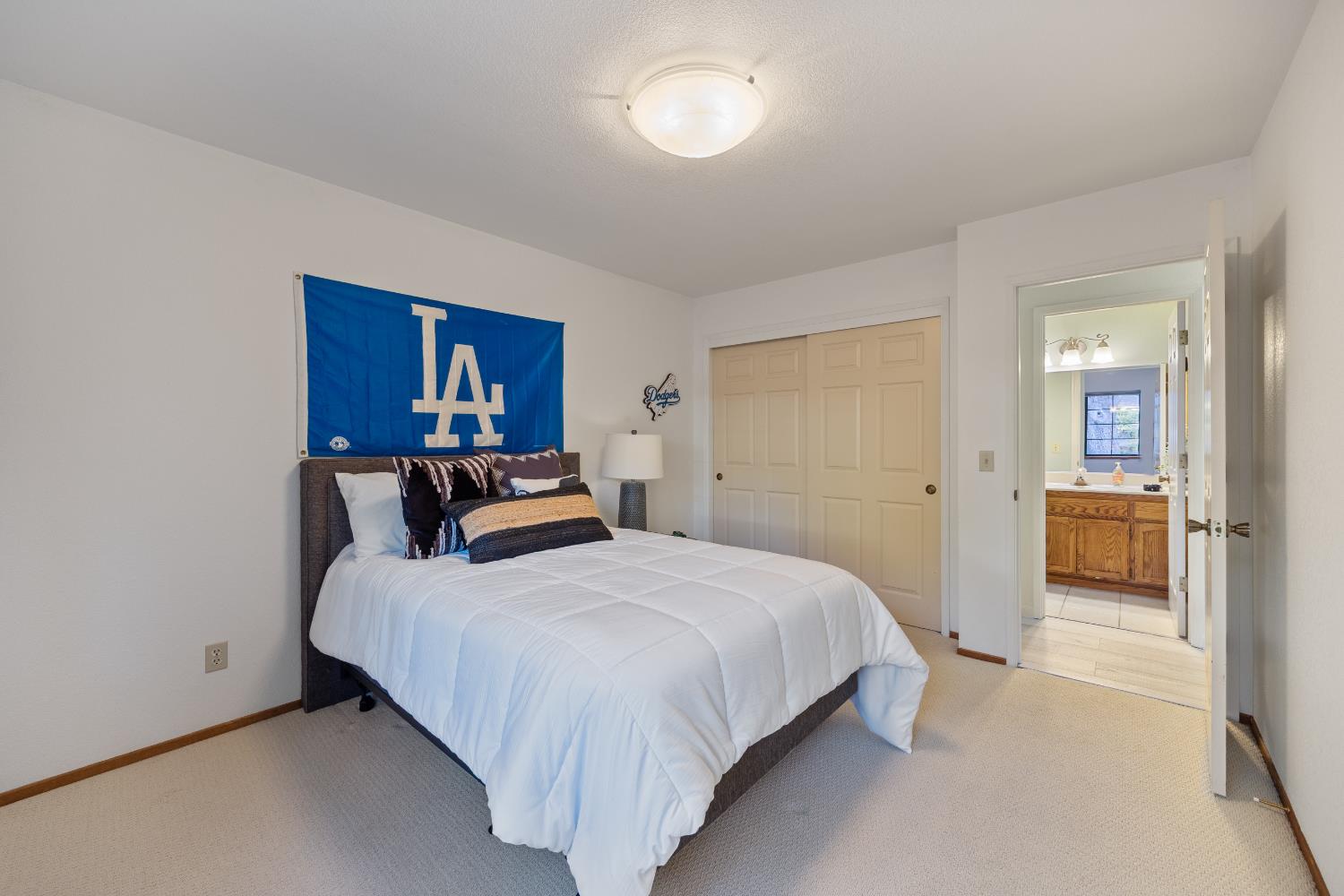 3980 Rustic Road Cameron Park, CA 95682 - Photo 20 of 42 a bedroom with a bed and a view