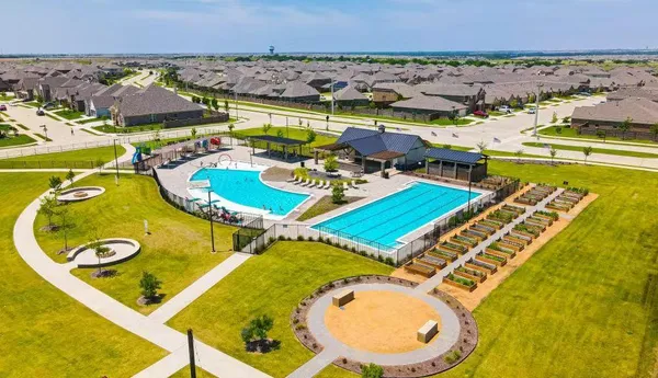 a view of a swimming pool and outdoor space