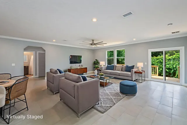 a view of a two chairs on the roof deck