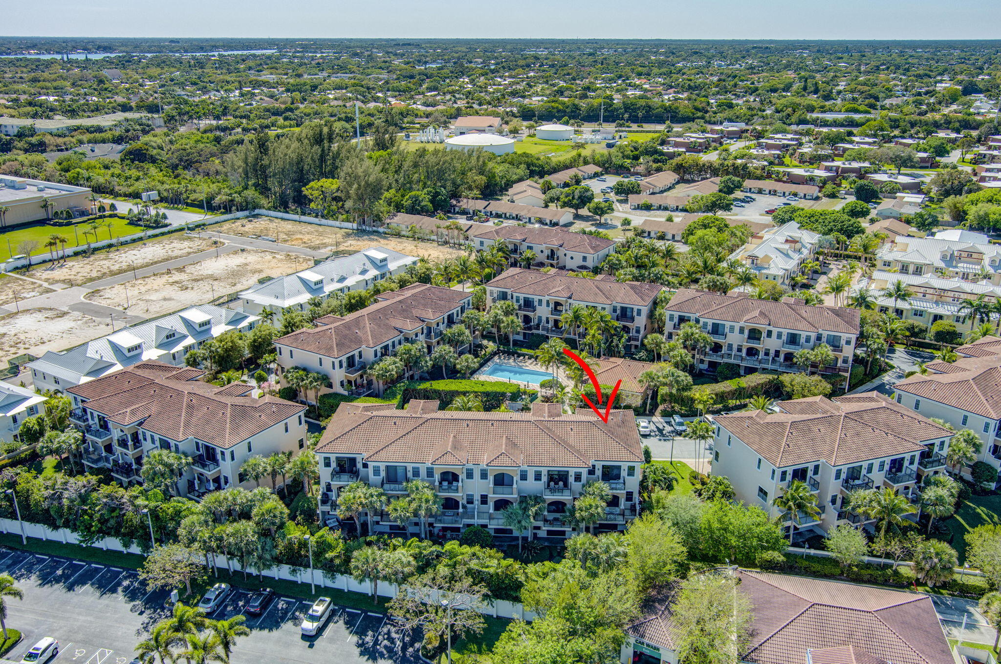 301 Del Sol Circle Tequesta, FL 33469 - Photo 70 of 83 an aerial view of residential houses with outdoor space and street view