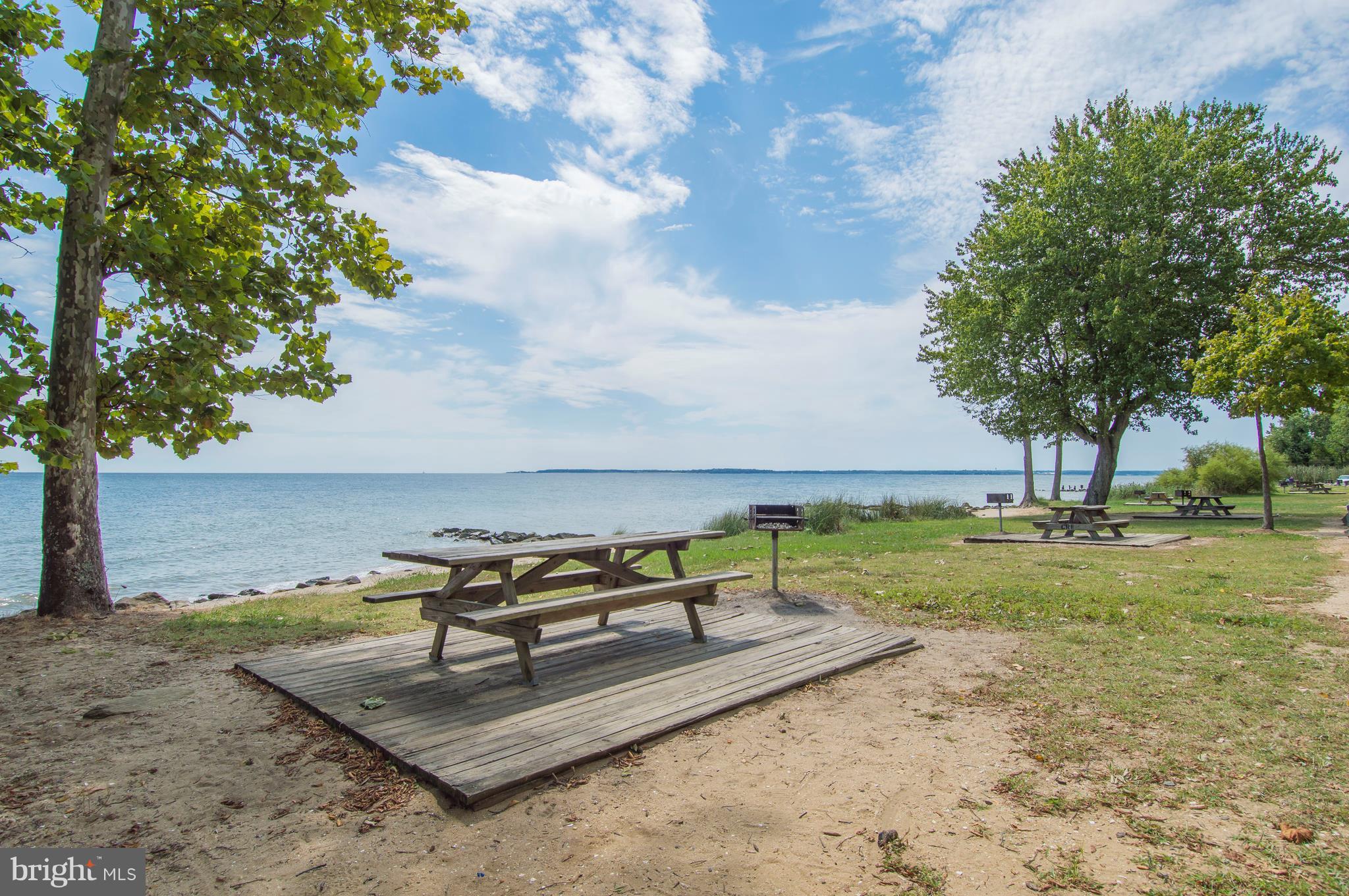 11589 Ropeknot Road Lusby, MD 20657 - Photo 26 of 30 shaded rec area at one of two bay beaches