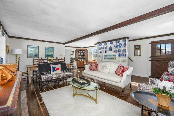 a living room with furniture flowerpot and window