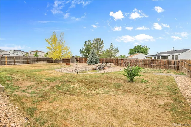 a view of an outdoor space and swimming pool