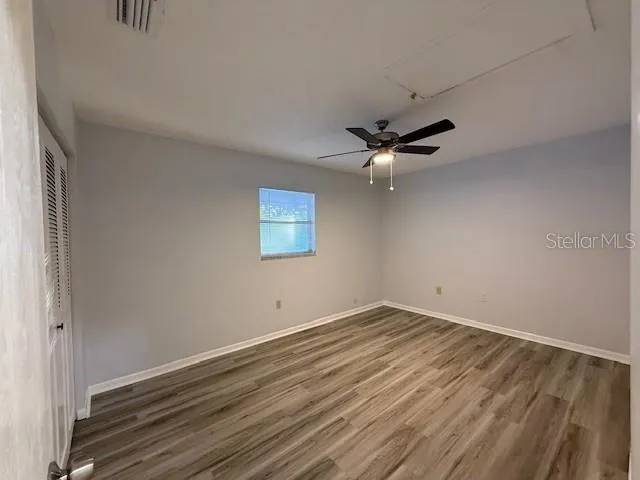 wooden floor in an empty room