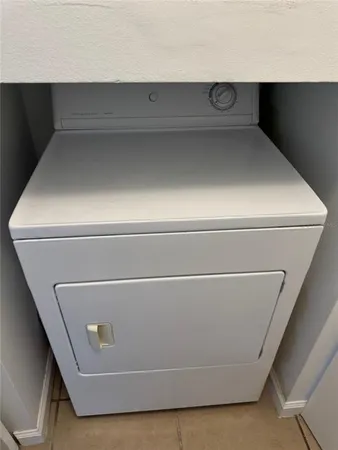 a close view of washer and dryer