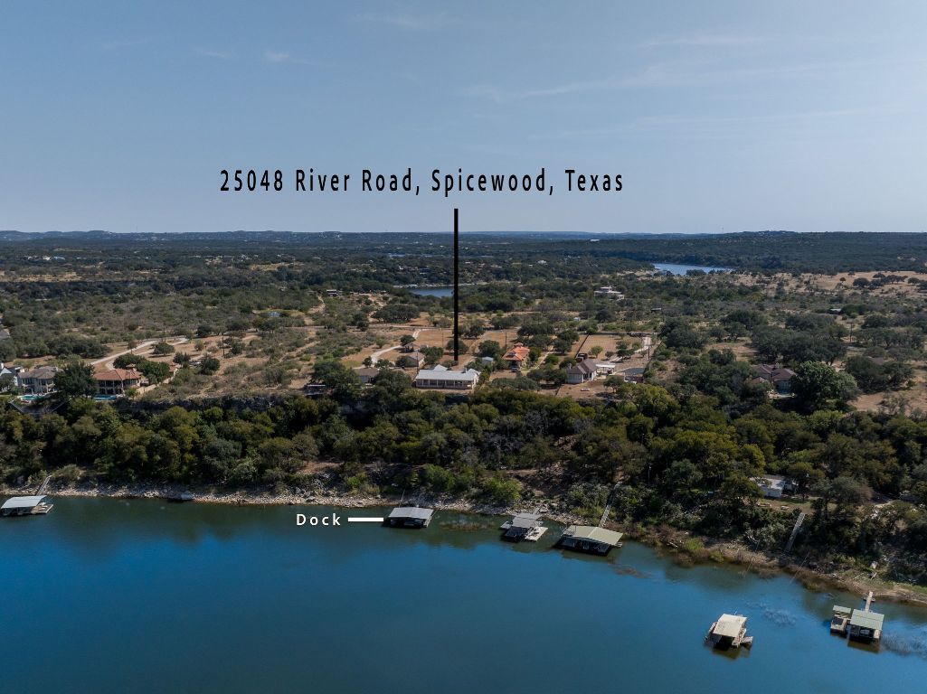 25048 River Road Spicewood, TX 78669 - Photo 28 of 33 Aerial view of Pedernales River