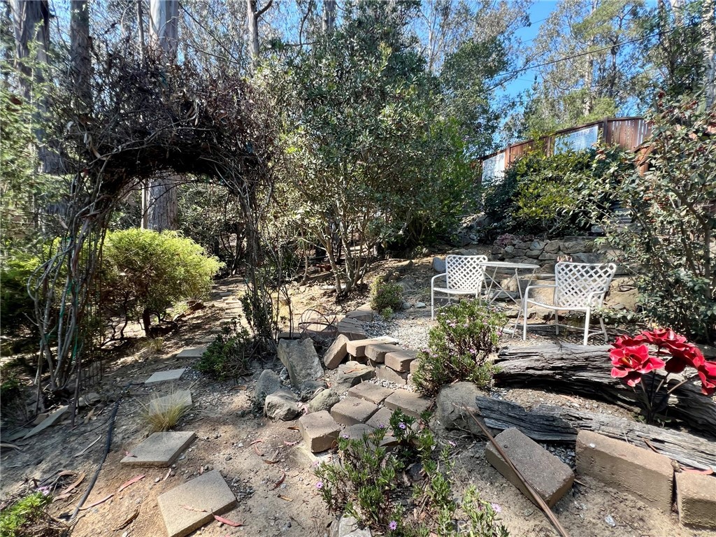 3151 Ramsey Road Cambria, CA 93428 - Photo 42 of 46 Sweet back yard seating area