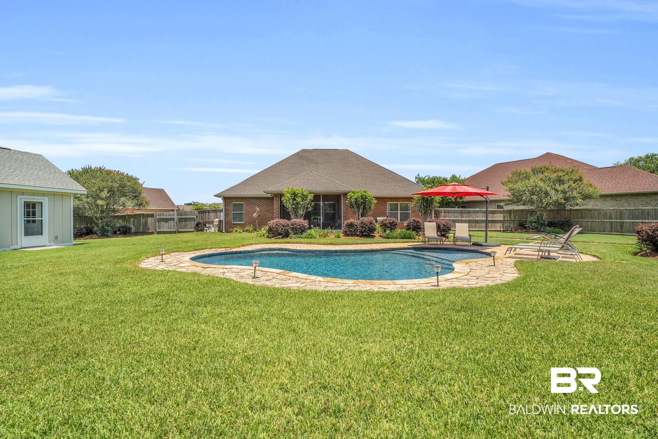 25045 Fairfax Road Daphne, AL 36526 - Photo 32 of 41 Saltwater Gunite Pool