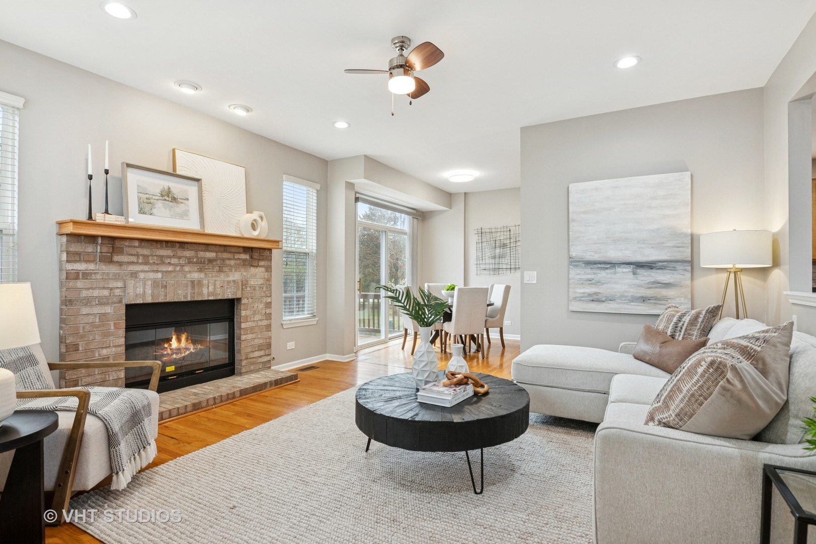 5178 Scott Circle Lisle, IL 60532 - Photo 11 of 45 a living room with furniture and a fireplace