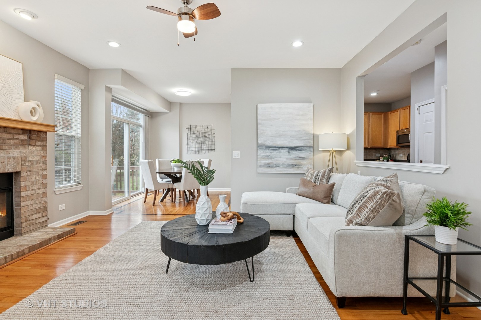 5178 Scott Circle Lisle, IL 60532 - Photo 8 of 45 a living room with furniture and a fireplace