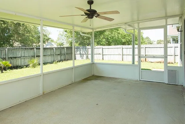 a view of a room and window