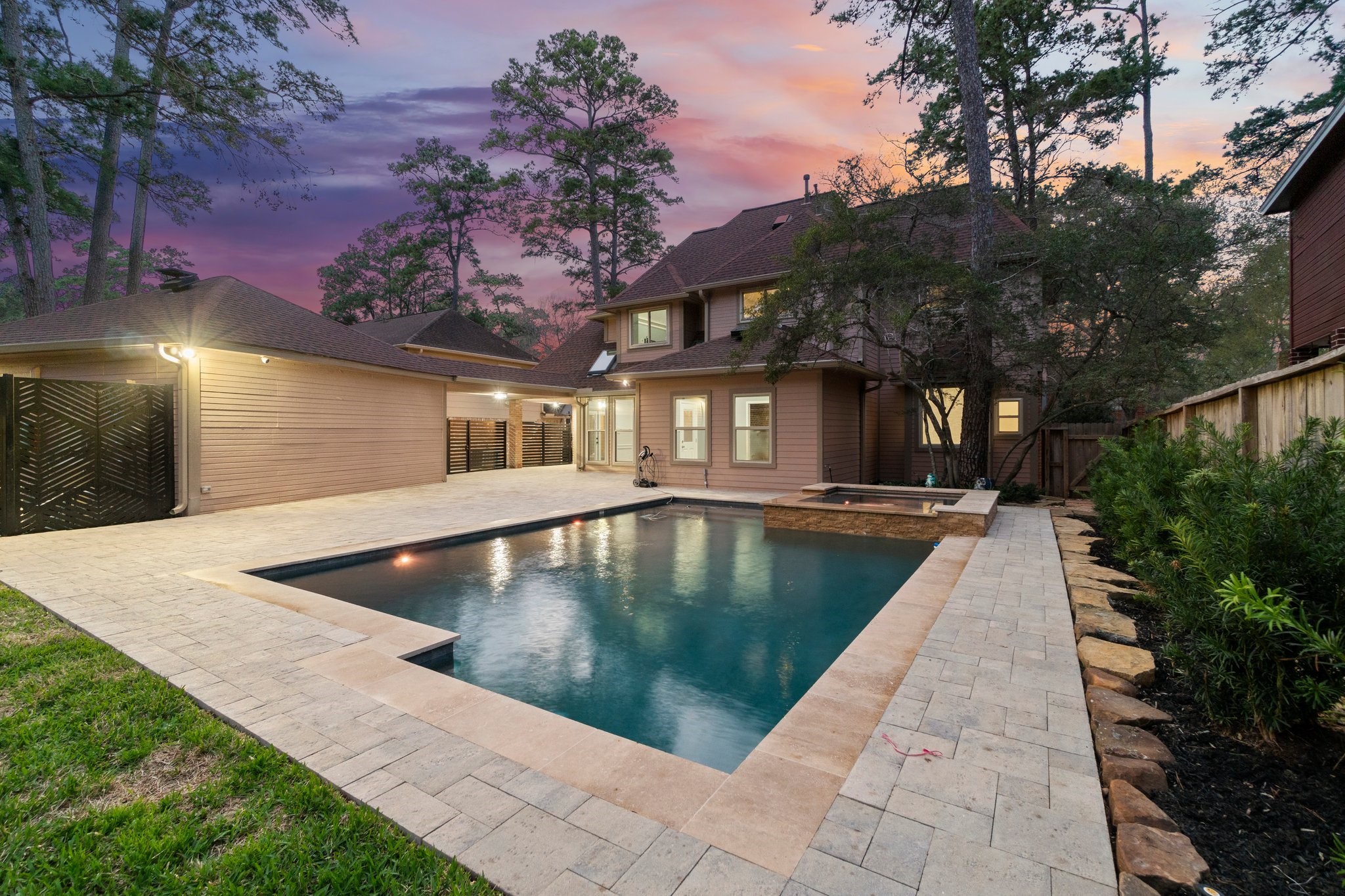 31 Tanager Trail The Woodlands, TX 77381 - Photo 48 of 48 a view of a house with swimming pool