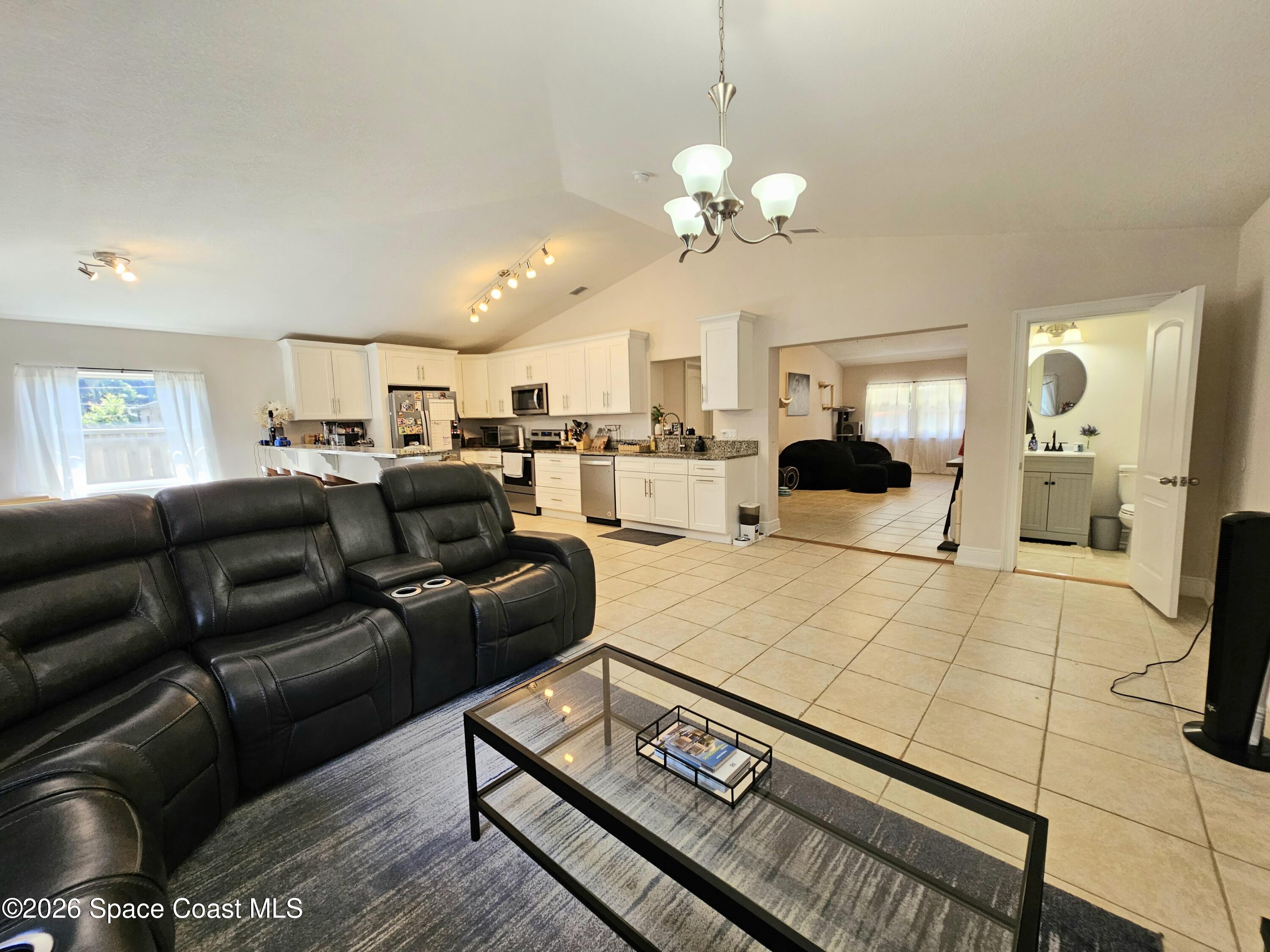 1044 Bernice Road Rockledge, FL 32955 - Photo 6 of 18 Living Room and Kitchen