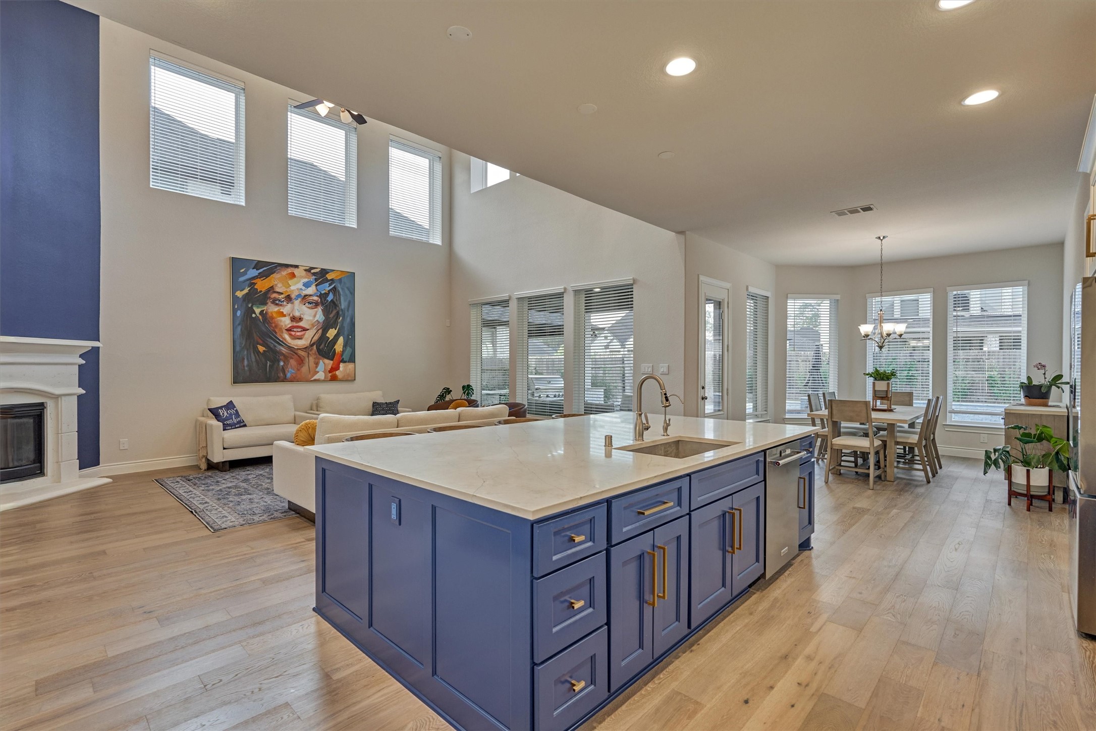 15230 Tree Swallow Court Magnolia, TX 77354 - Photo 21 of 49 a kitchen with a stove and cabinets