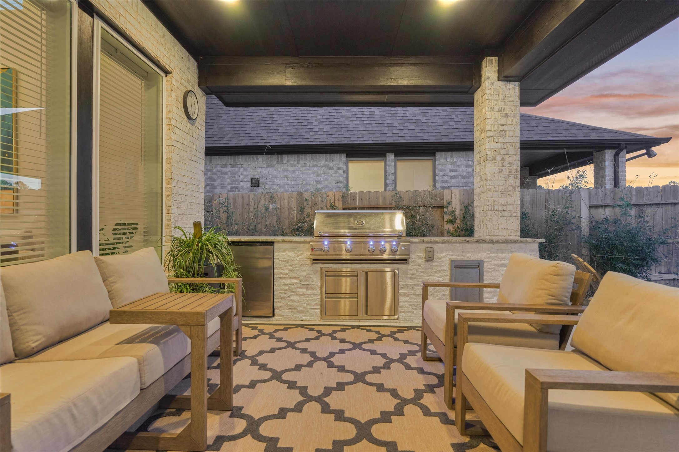 15230 Tree Swallow Court Magnolia, TX 77354 - Photo 43 of 49 a living room with furniture and a fireplace