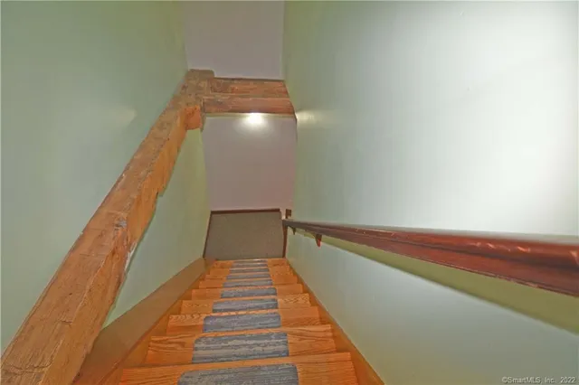 a view of balcony and wooden floor