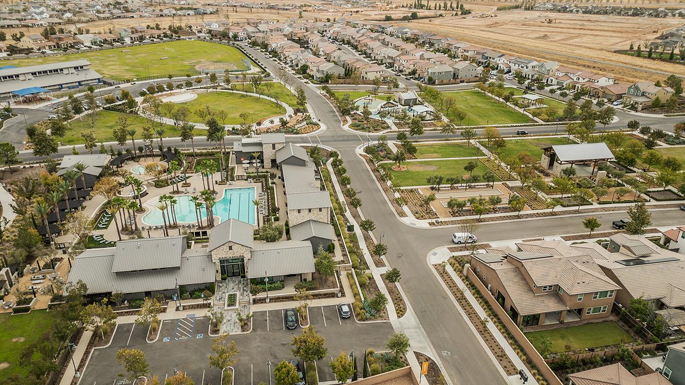 4254 Oak Knoll Road Madera, CA 93636 - Photo 68 of 74 an aerial view of residential houses with outdoor space