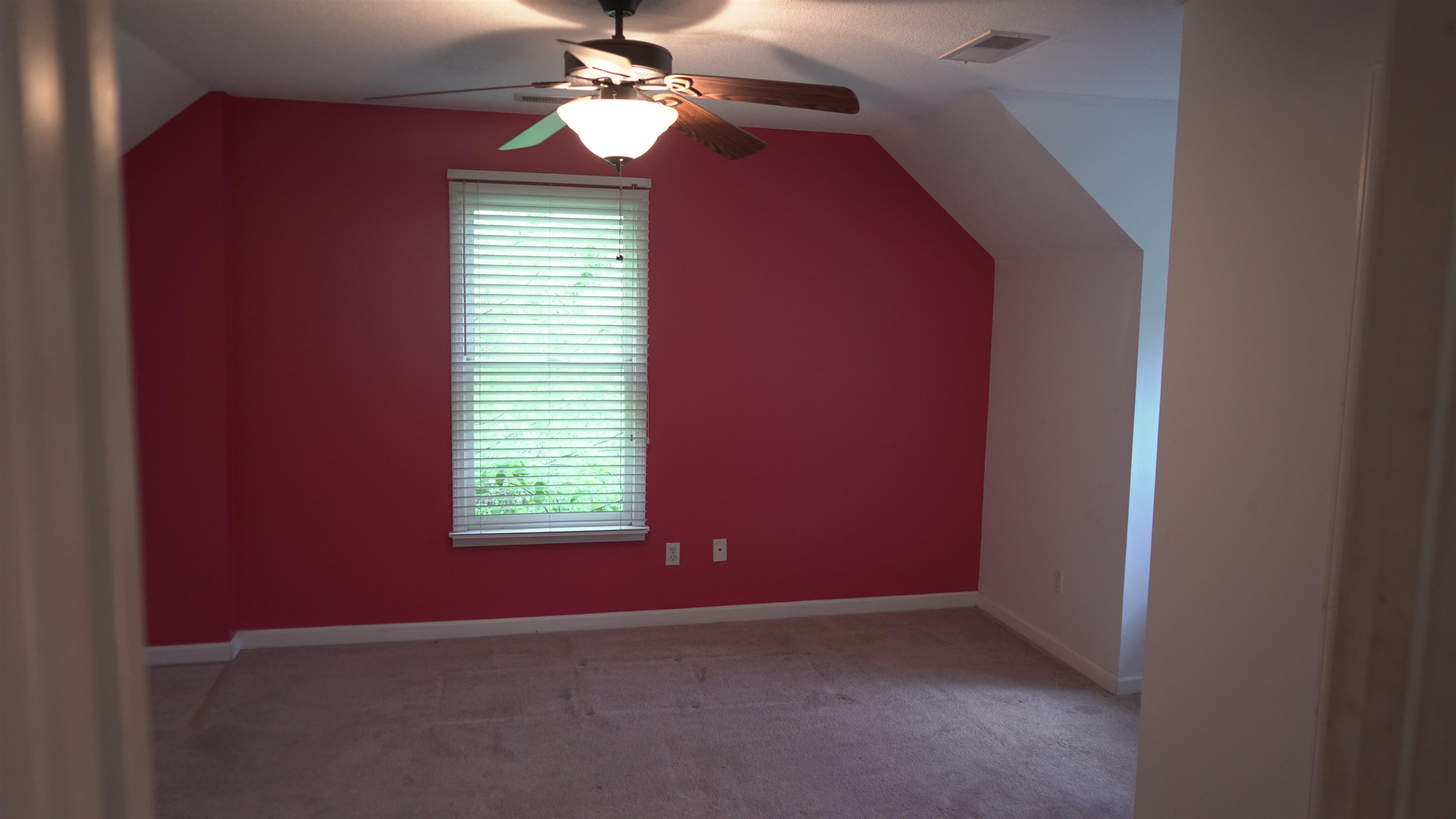 3717 Meade Lake Road Millington, TN 38053 - Photo 13 of 16 Bonus room featuring vaulted ceiling, ceiling fan, and light carpet
