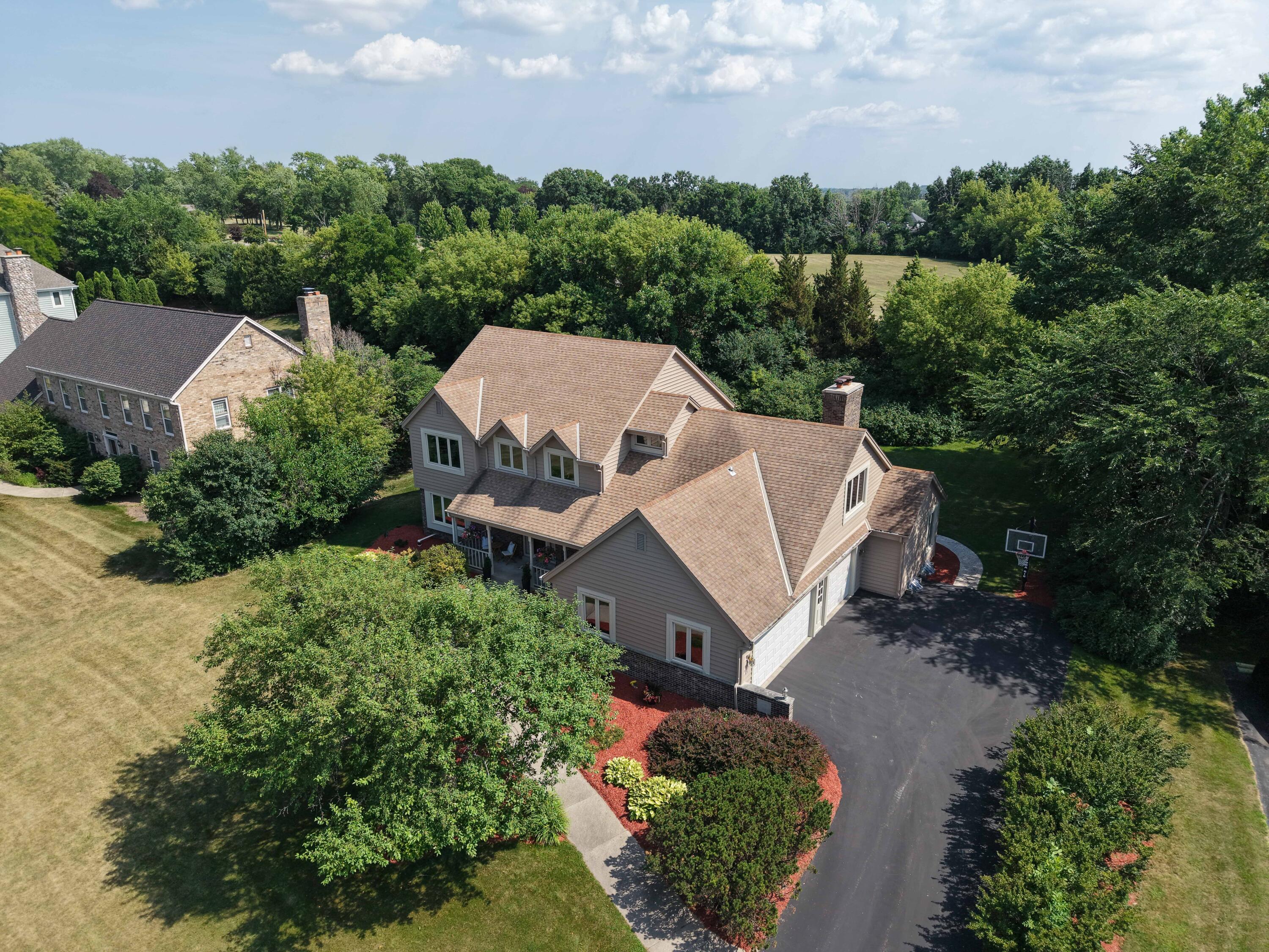 17445 St James Road Brookfield, WI 53045 - Photo 47 of 49 Front of Home Aerial