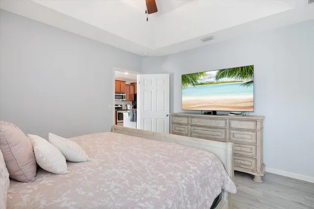 a workspace with furniture and window