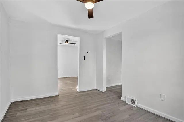 wooden floor in an empty room