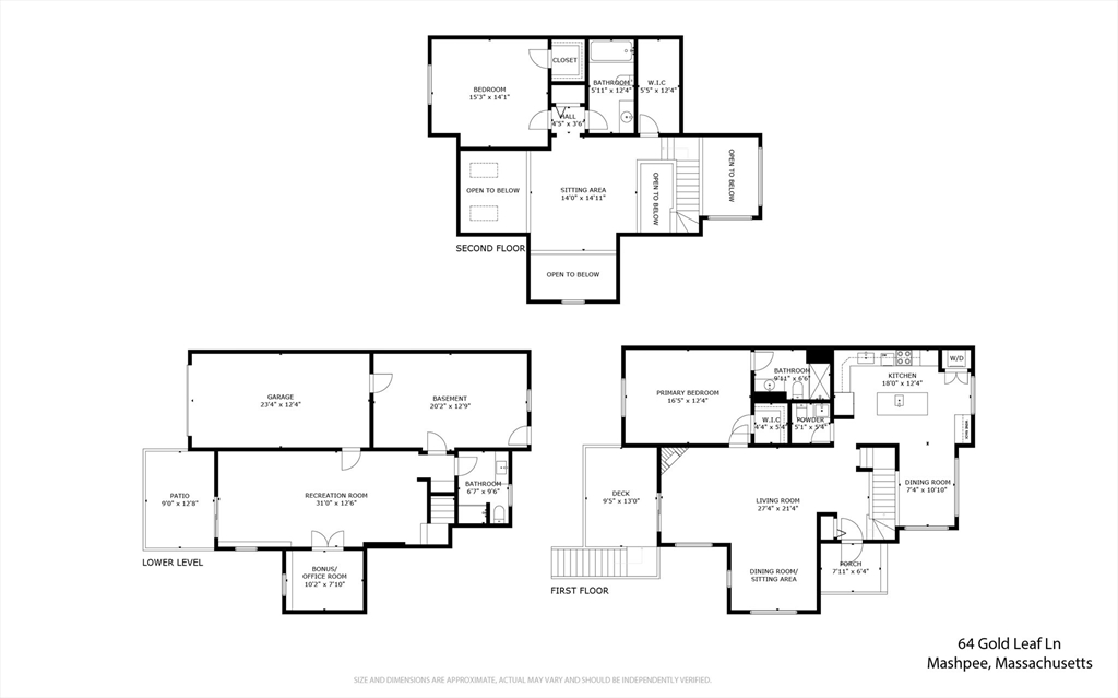 64 Gold Leaf Lane, Unit 64 Mashpee, MA 02649 - Photo 38 of 38 a picture of floor plan