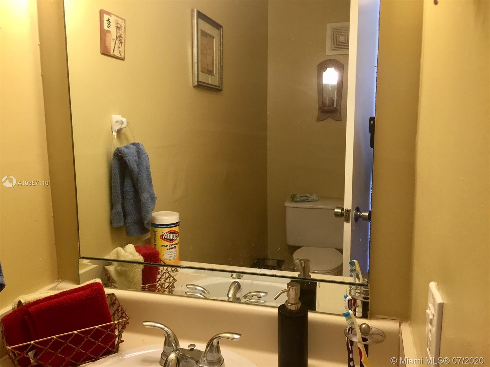 6345 Southwest 138th Court, Unit 110 Miami, FL 33183 - Photo 10 of 13 a bathroom with a sink and a mirror