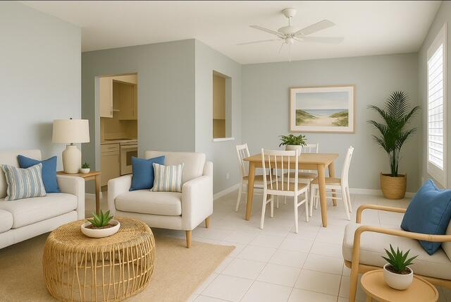 1180 Carlton Court, Unit 204B Fort Pierce, FL 34949 - Photo 7 of 19 a living room with furniture potted plant and a window