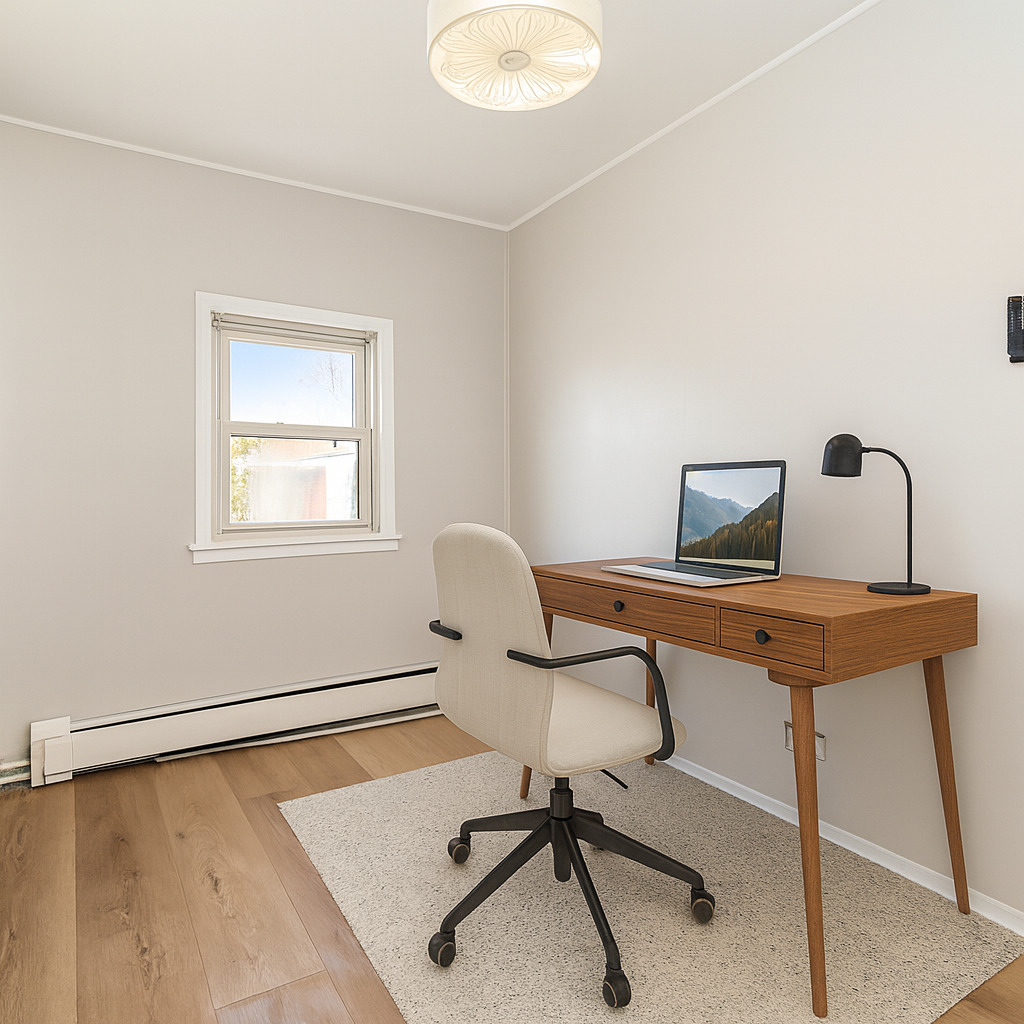 2645 West Gregory Street, Unit 2W Chicago, IL 60625 - Photo 7 of 9 a view of a workspace with a window