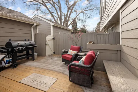 a outdoor living space with patio furniture