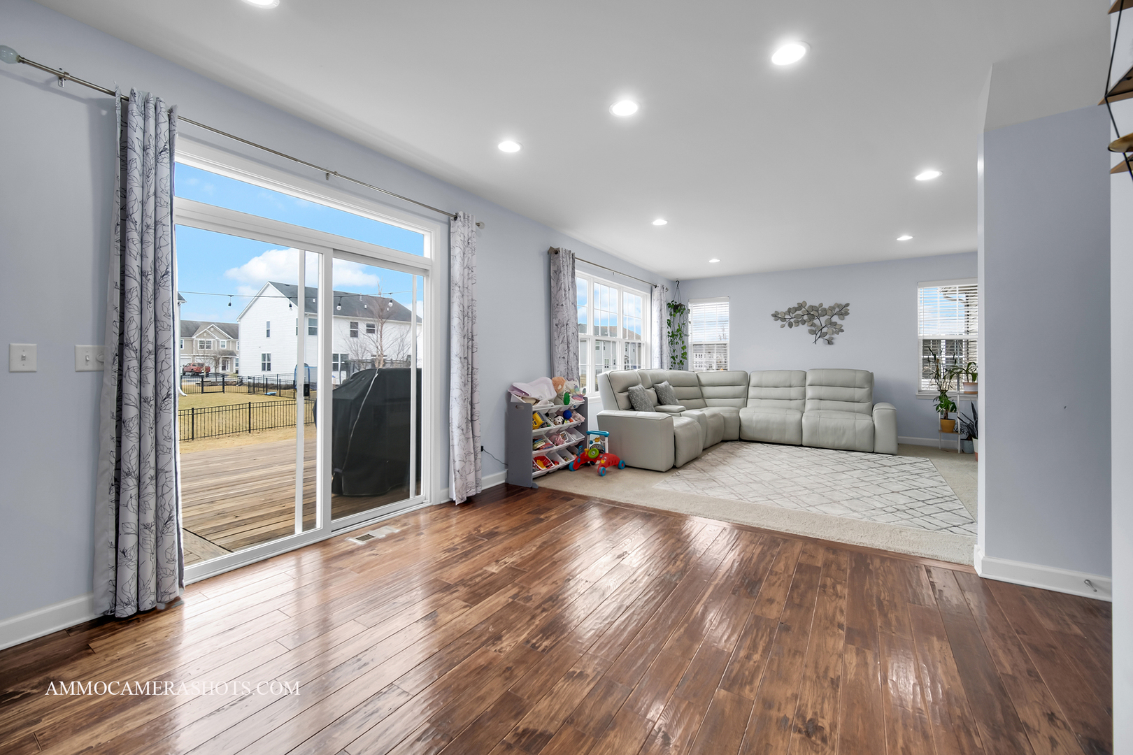 2305 Brookstone Drive Bolingbrook, IL 60490 - Photo 5 of 33 a view of a living room kitchen and a wooden floor